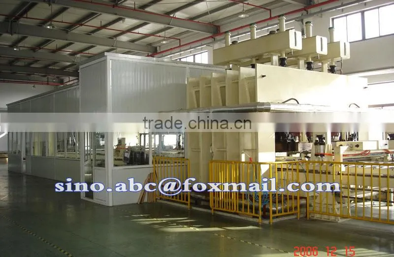 2400T-6X12' short cycle melamine lamination hot press