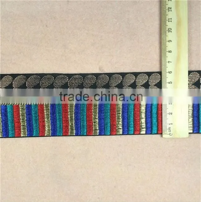 Custom Indian Embroidered Ribbon For Clothing