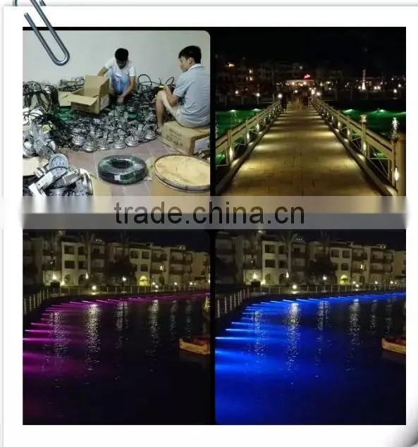 fountain 18x3W RGB Full Color DMX 512 LED Fountain Light, 18x3W High Quality IP68 Stainless Steel LED Pond Pool