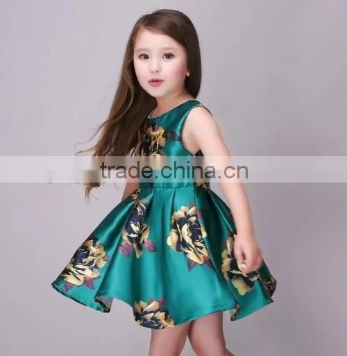 2016 fashionable vintage flower girl dresses new designs cheap baby flower dresses for girl of 5 years old