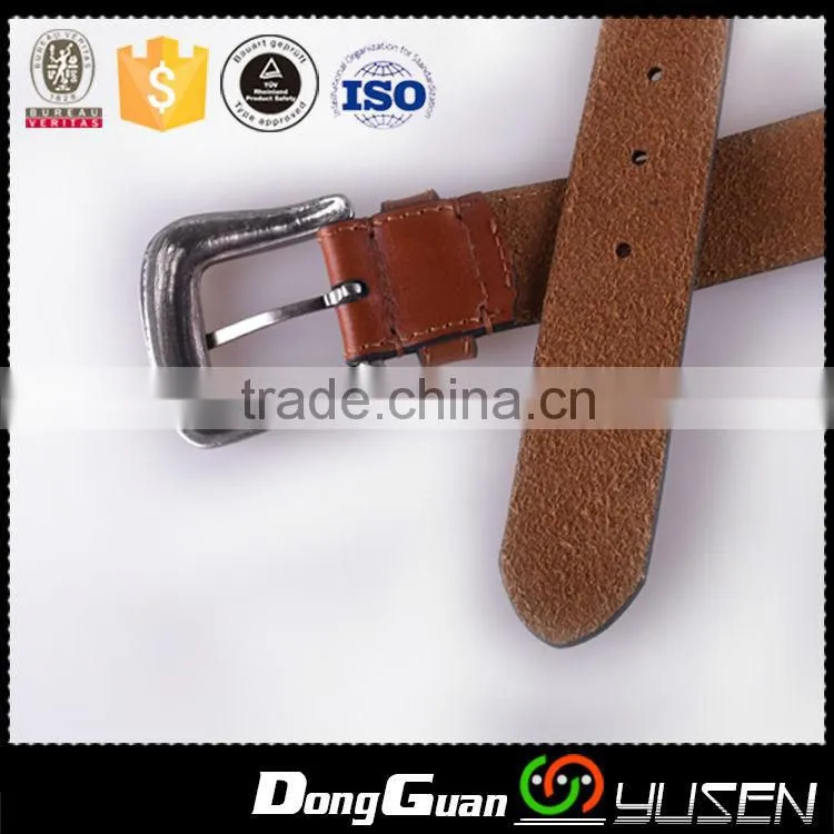 Soft High Quality Brown Fashion Cow Full Grain Leather Belt
