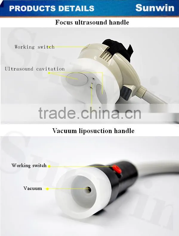 (SW-255F)2014 hot sale! focus ultrasonic keyword cavitation slimming device