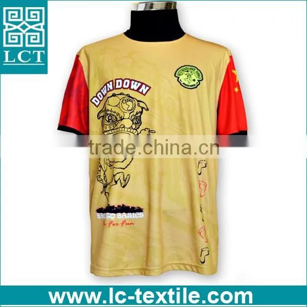 Custom made hangtag Popular Style hip hop t-shirt with silk screen printing