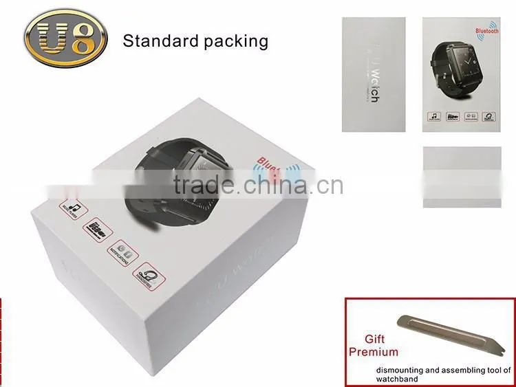 latest wrist watch mobile phone u8 smart bluetooth cheap smart watch