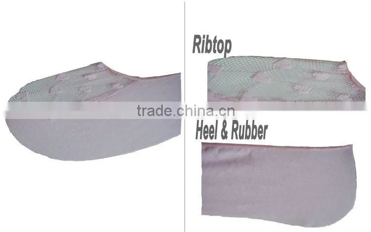 fashion lady invisible boat socks with lace