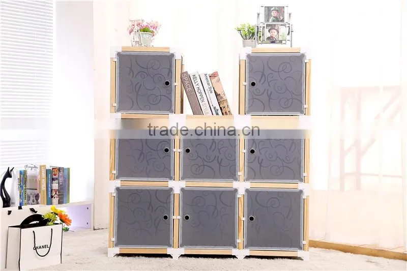 2015 China high quality 3 doors wooden wardrobe closet