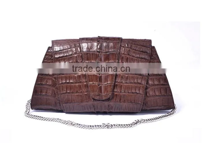 genuine crocodile leather handbag handmade women purses clutch bag wholesale