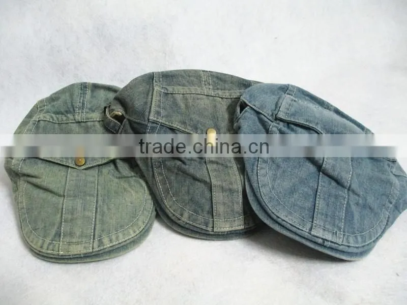 custom beret hats and caps wholesale denim beret hat for woman