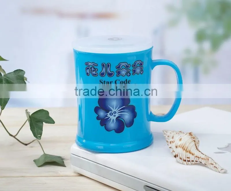 2016 Hot sale High Quality Reusable Plastic custom cheap soup mug with handle
