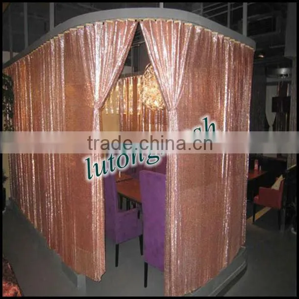 Anping Lutong mesh metal mesh sequin fabric for fabric curtain drapery