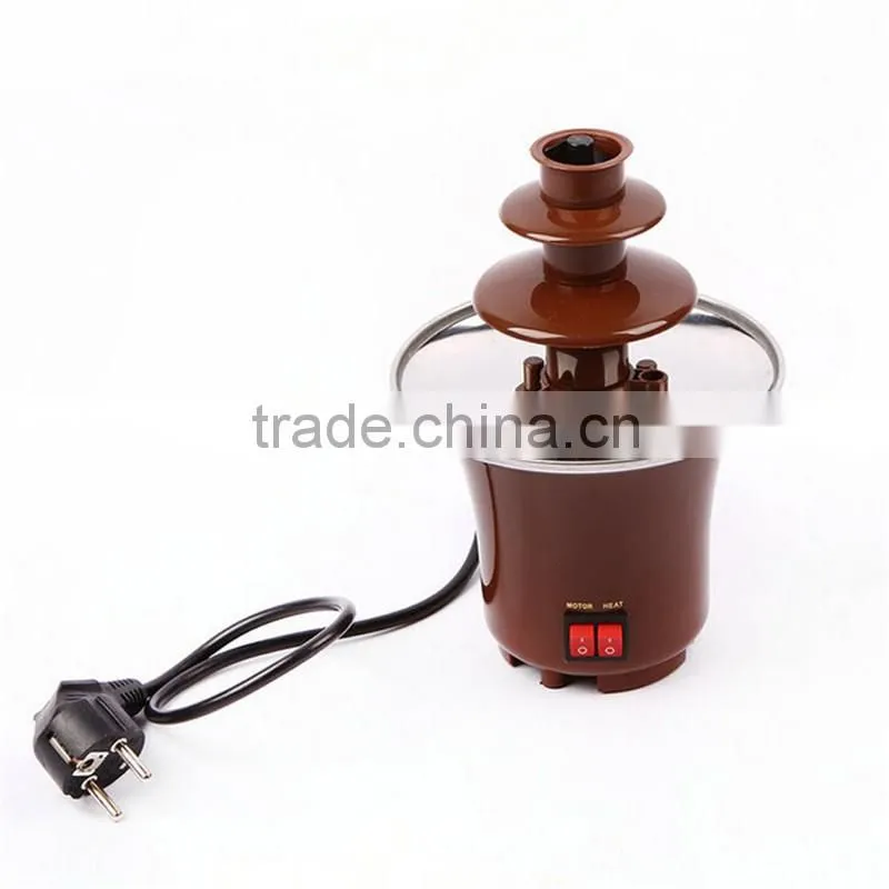 New Mini Chocolate Fountain CF-17 Household 3-Tier Choco Tree EU Standard small Chocolate Fountain Machine for home