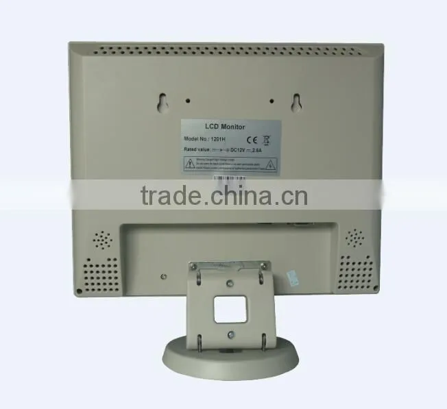White 12" inch Touch Screen Monitor LCD VGA