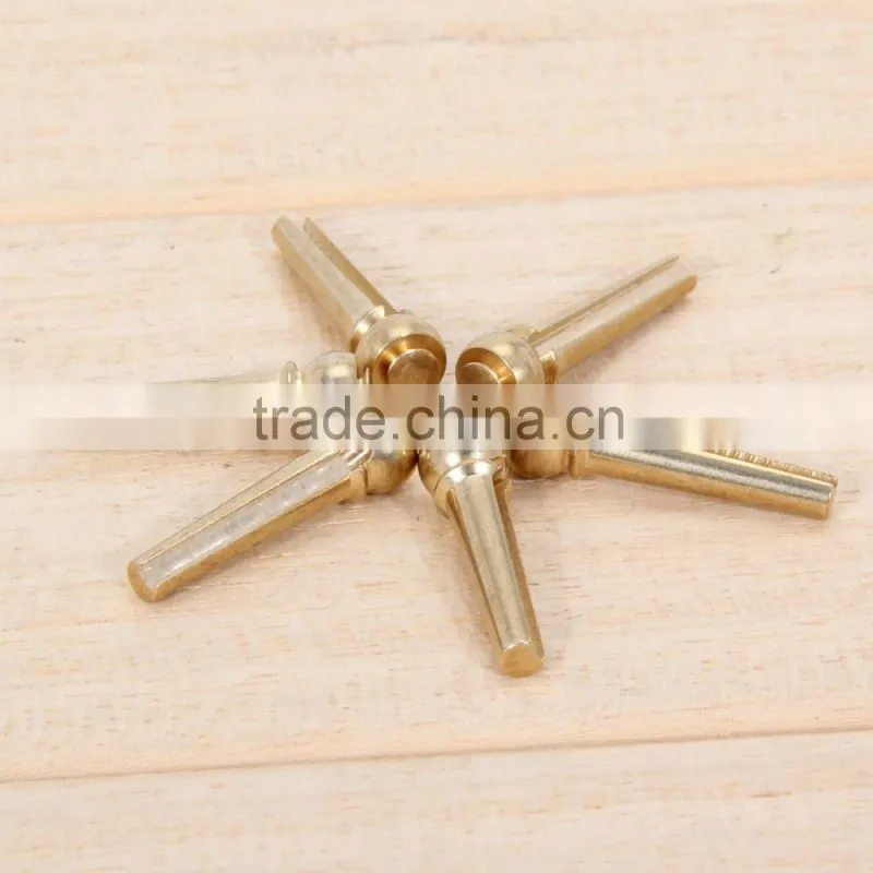 Metal Acoustic Guitar Bridge Pins Guitar Strings Fixed Cone String Pins String Nails Pure Copper 27*8*8mm Professional
