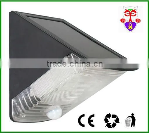 Solar Powered Sensor Light/Bright white LED Light/Super Bright Outdoor LED sensor Light