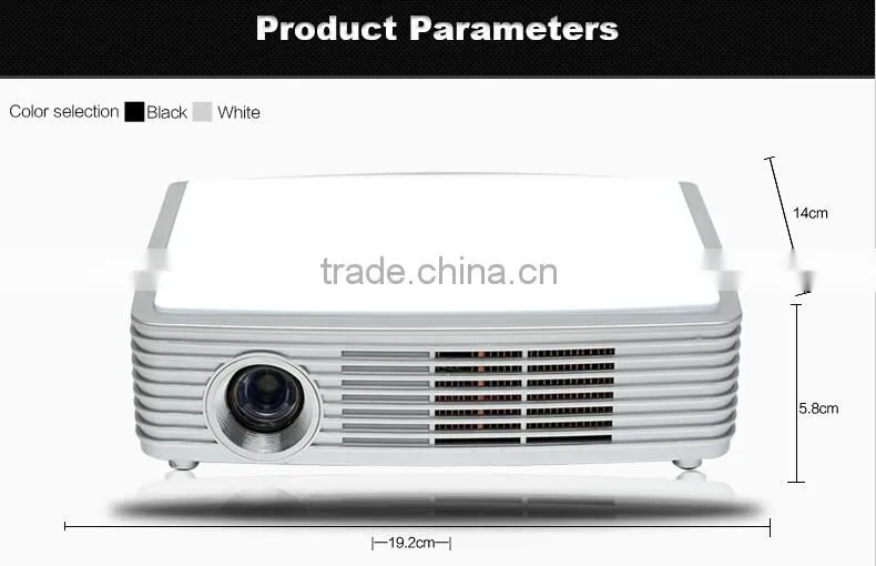 2014 Hot sales Mini 2205P Blu-ray 3D Video Mapping Projector Z2000SD
