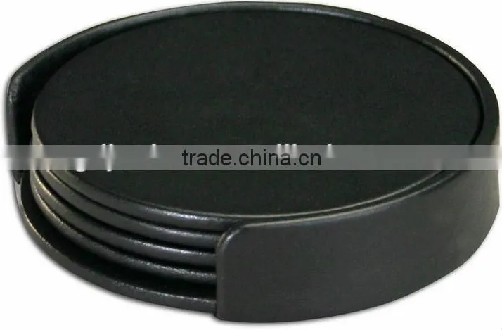 faux leather cup coaster design