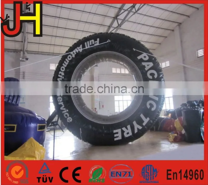 2016 Customized advertising inflatable tire, inflatable tire model for sale