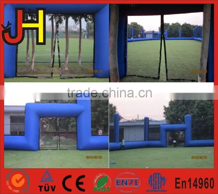 2016 new PB pvc inflatable paintball netting, paintball bunker
