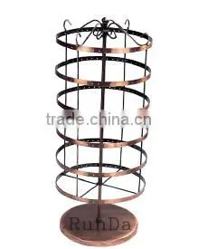 hair extension earphone stand display rack with wheels