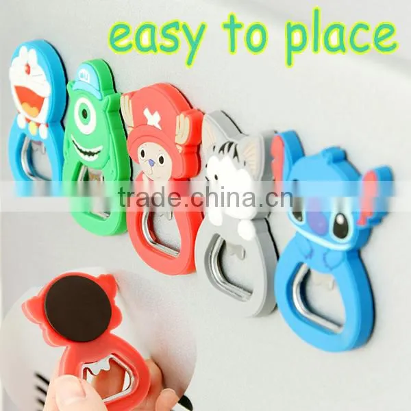 china supplier customs design silicone beer bottle opener wall mounted bottle openers key bottle opener
