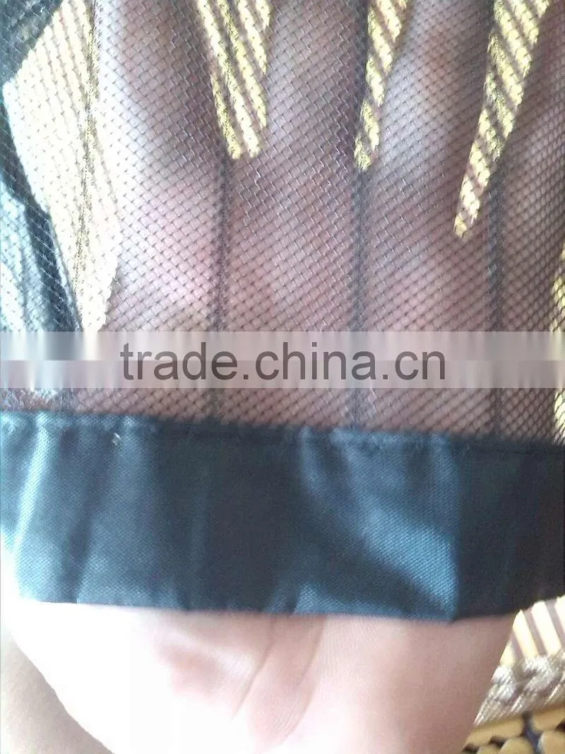 white or black color magnetic mesh hands free door screen