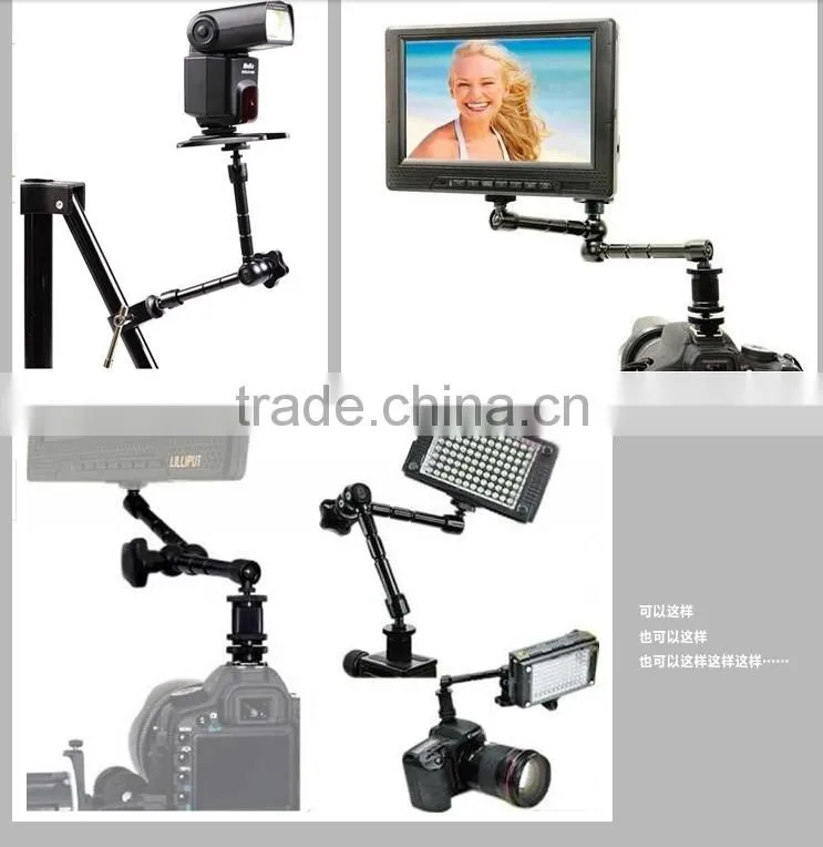 Friction Articulating Magic Arm 1/4" Hot Shoe Connector for Camera LCD Monitor LED Light