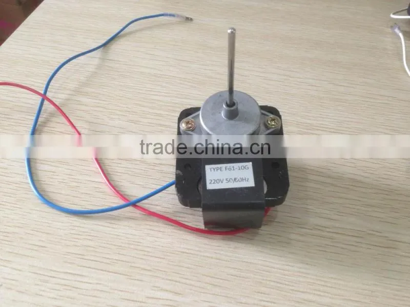 F61-10G shaded pole motor with blade or without blade