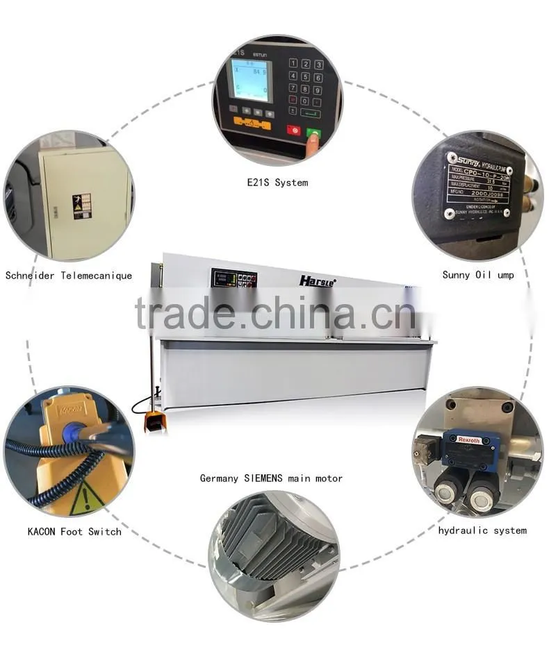 Harsle Hydraulic cutting shear/ steel plate cutting shearing machine