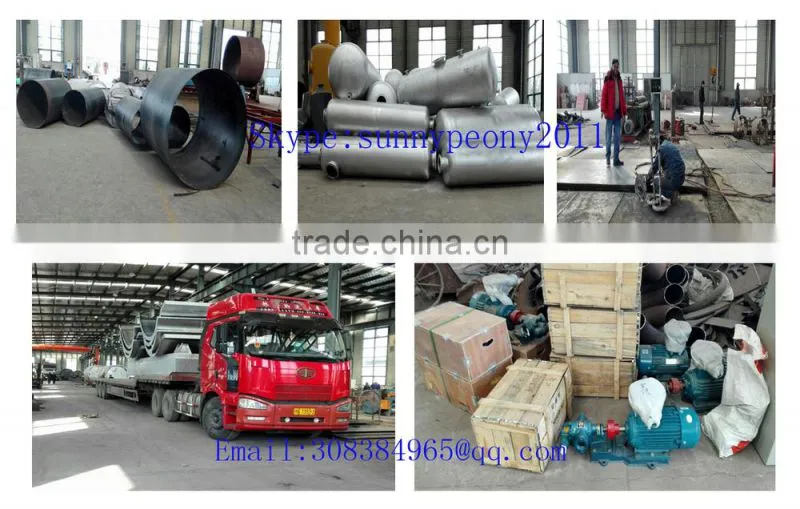 Horizontal Type Tyre Oil Distillation Plant Recycling Furnace Oil 10Ton