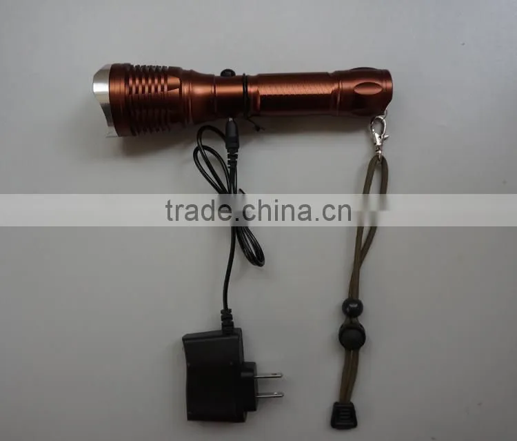 18650 battery LED flashlight rechargeable zoom flashlight led flashlight torch