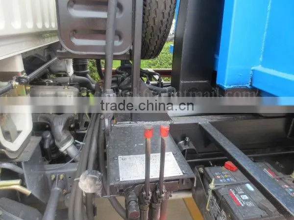 95 hp 4*2 DONGFENG Detachable Garbage Truck 4 m3