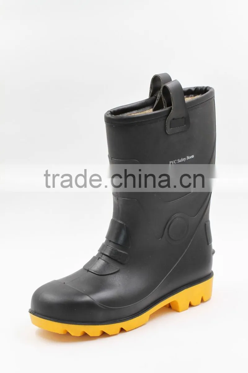 Women pvc working boots,fashionable rain boots,factory pvc shoes