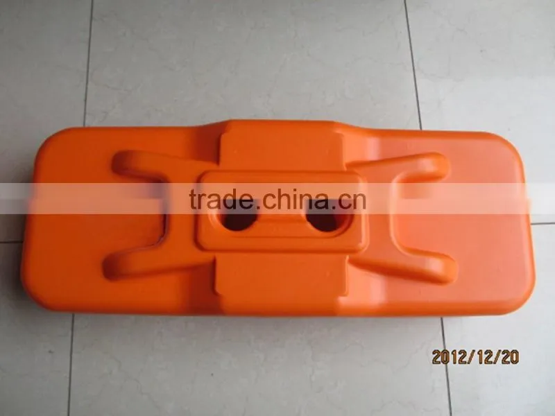 2016 the best selling HDPE UV orange color portable outdoor temporary fence base