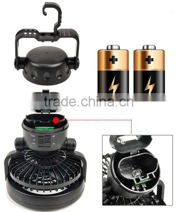 Multifunctional fan tent lamp 18LED camping lamp