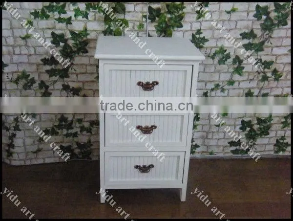 wood rural style storage cabinet made by solid wood and plastic