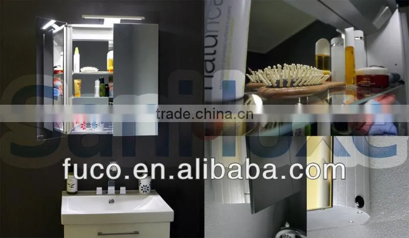 Antique Style Bathroom Vanity of Aluminium and Mirror