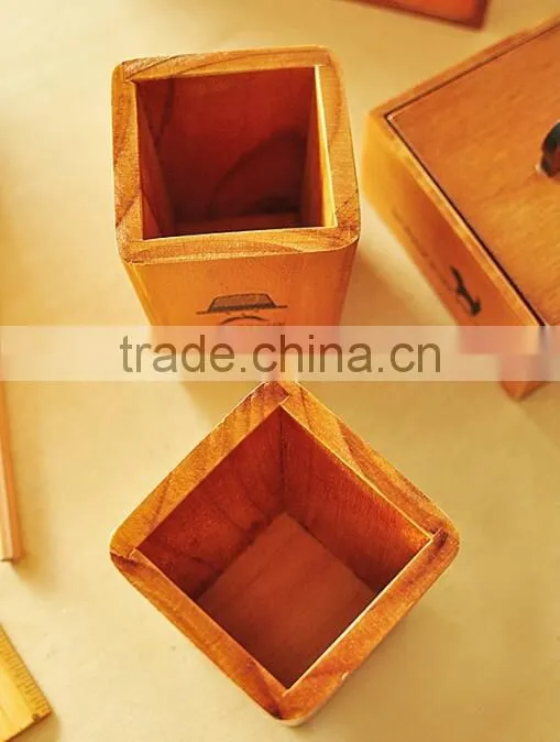 hot sale wholesale wood pencil box for school kids pencil case