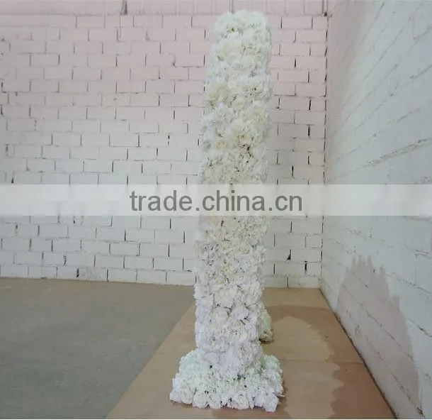 white artificial flower wall/fabric flower wall/fake flower wall