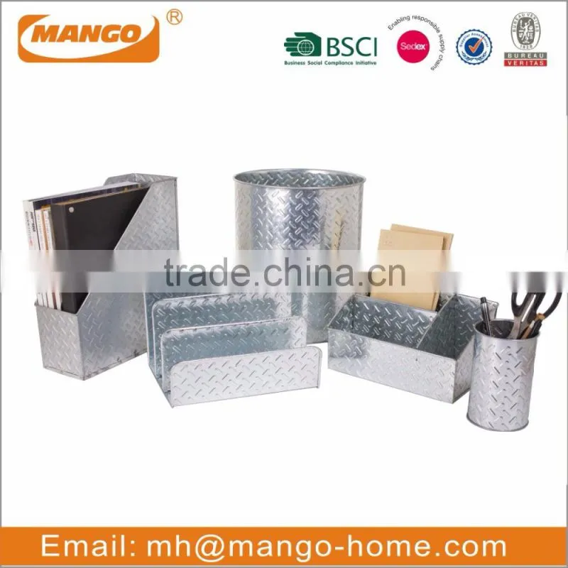 Metal letter rack pen holder file holder desk organizer