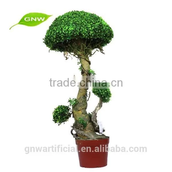 GNW BOX1040 China Supplier Artificial Topiary Ball Tree UV Plastice Leaves 1.5m high