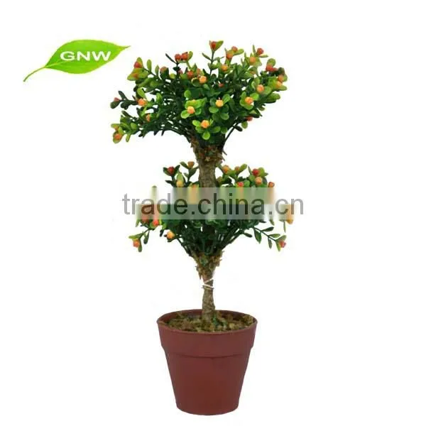 GNW BOX1040 China Supplier Artificial Topiary Ball Tree UV Plastice Leaves 1.5m high