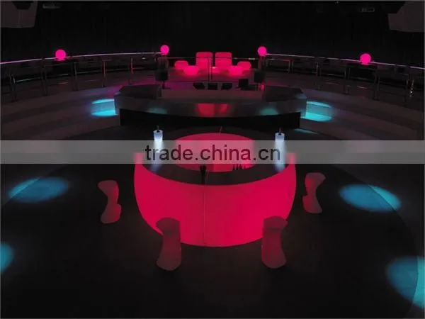 led light bar counter furniture, illuminated led bar counter for wedding home decor / rechargeable supermarket checkout counter,
