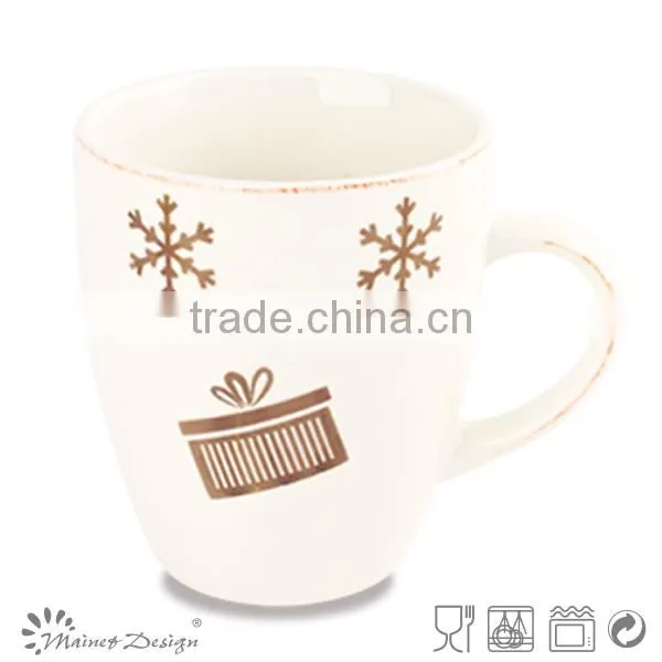 Delicate snowflake Christmas tree Christmas gifts elk ceramic cup