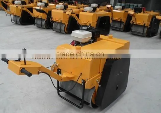 double drum walk behind vibratory road roller with good quality
