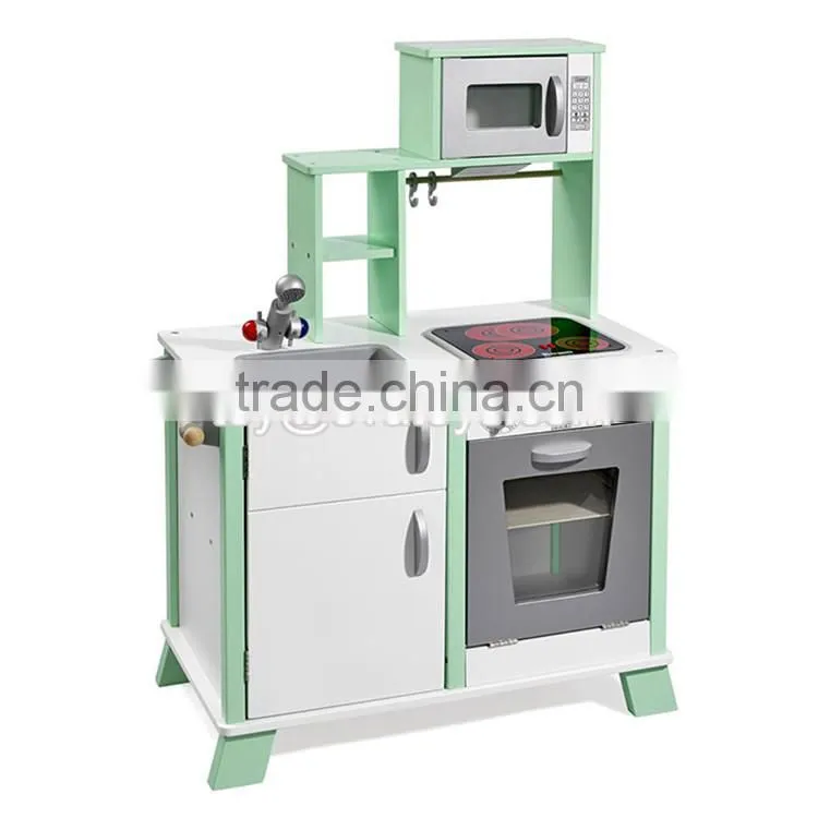 New design children educational toys wooden kids kitchen play set W10C287