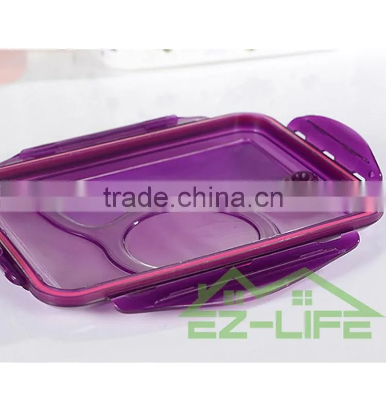 Nice BPA free microwave safe big plastic lunch box set for girls and women