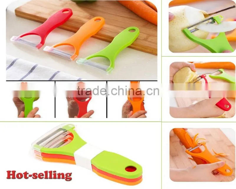 High Quality Kitchen tools Three Functions In One Potato Peeler Apple Peeler Kitchen Knife WN013-001
