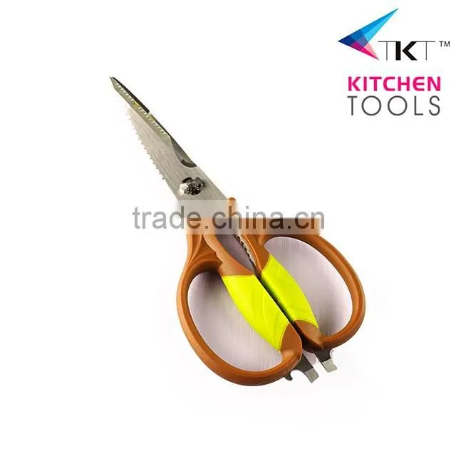Soft Handle Pointed Scissors For Cutting Seafood