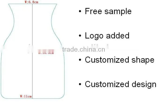 PVC disposable plastic flower vase
