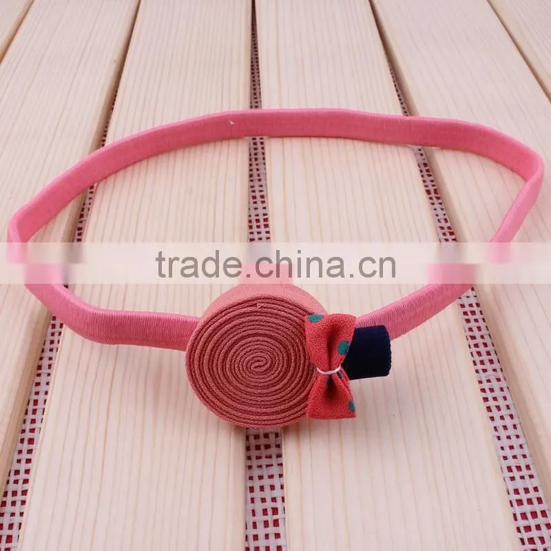 hot sale fabric flower hairband for kids hair accessories